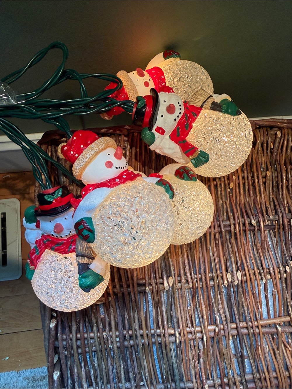 Snowman string lights - Picture 4 of 8